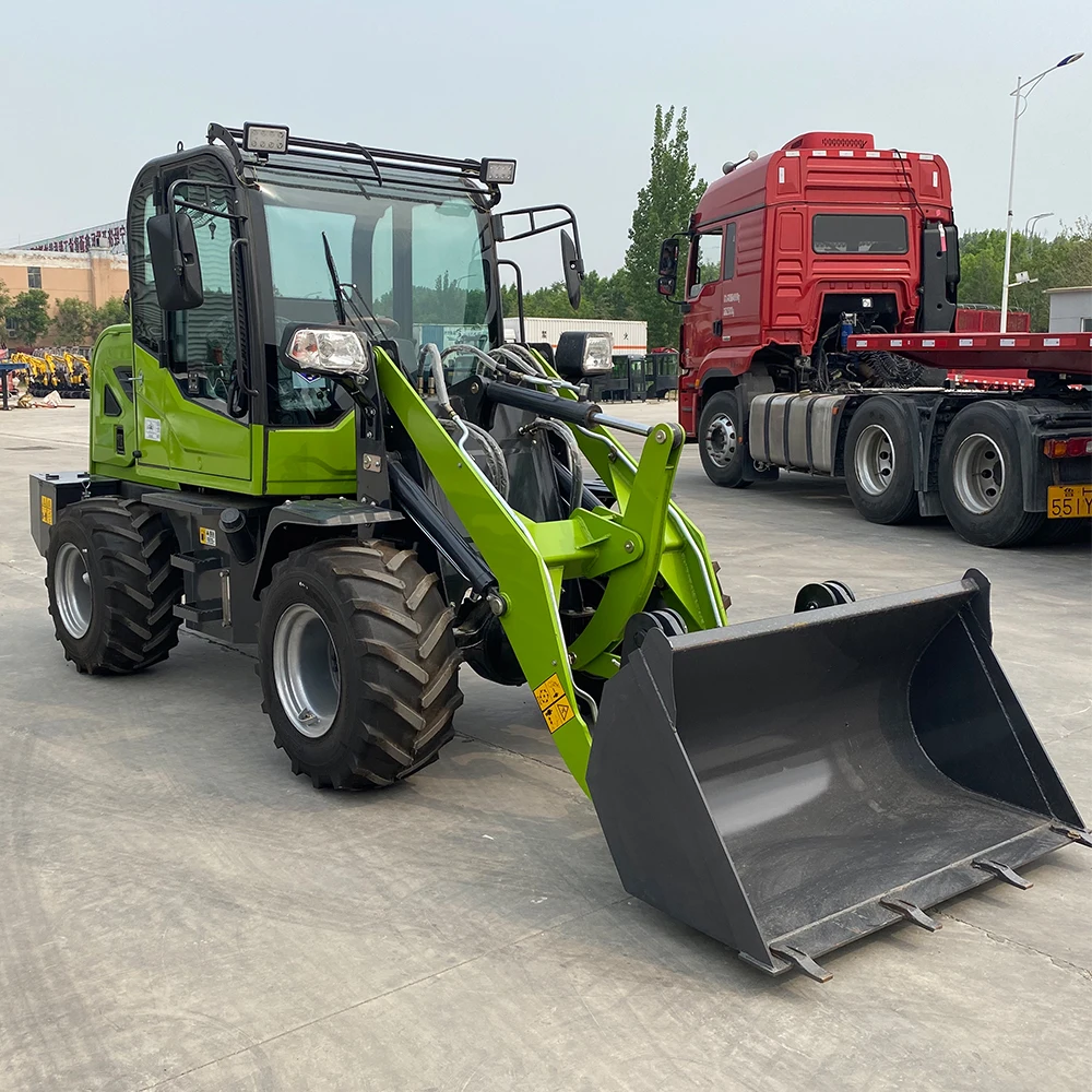 Chinese 910 915 Agricultural articulated 1.5 ton loader wheel payload front end mini wheel loader