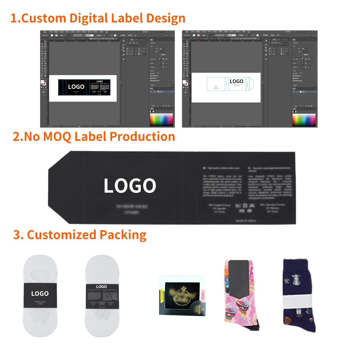 Hot sale high quality design your own cartoon 3d socks print custom design socks pizza no MOQ