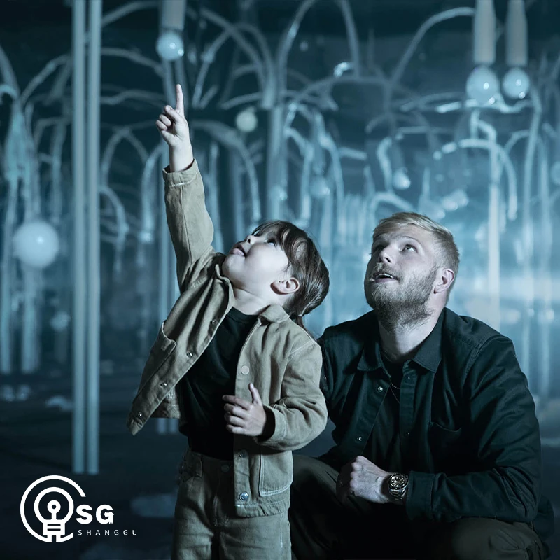 Customized Modern Minimalist Large Art Design Floor Lamp Glass Bubble LED Landscape Lamp