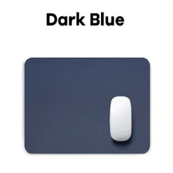Best Small Size Solid color Waterproof PU Leather Laptop Mouse Mat Office Desktop Protector Mouse Pad For Laptop