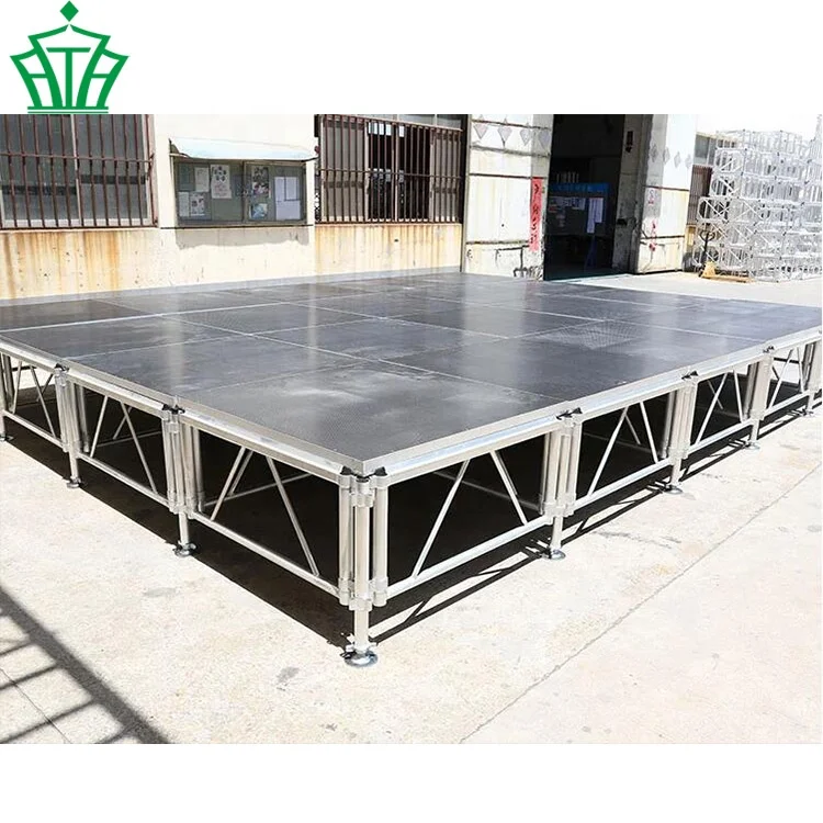 Wooden Stage Portable Podium Outdoor Adjustable Performance Stage