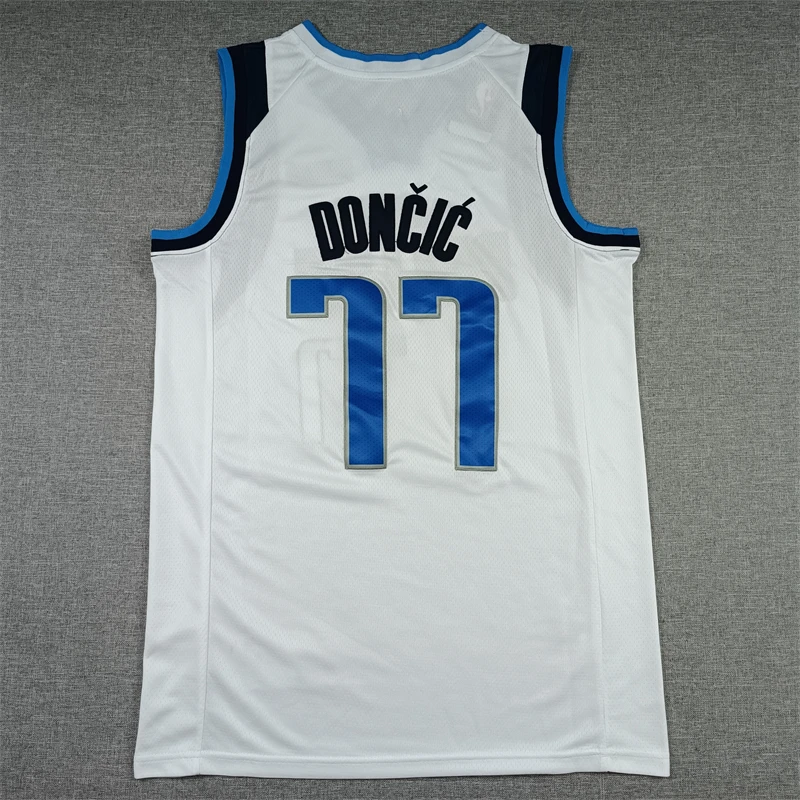 2023 новый сезон нашивки вышивка быстросохнущая Мягкая сетчатая Kyrie Irving 2 Luka Doncic 77 Мужская баскетбольная рубашка на заказ Джерси