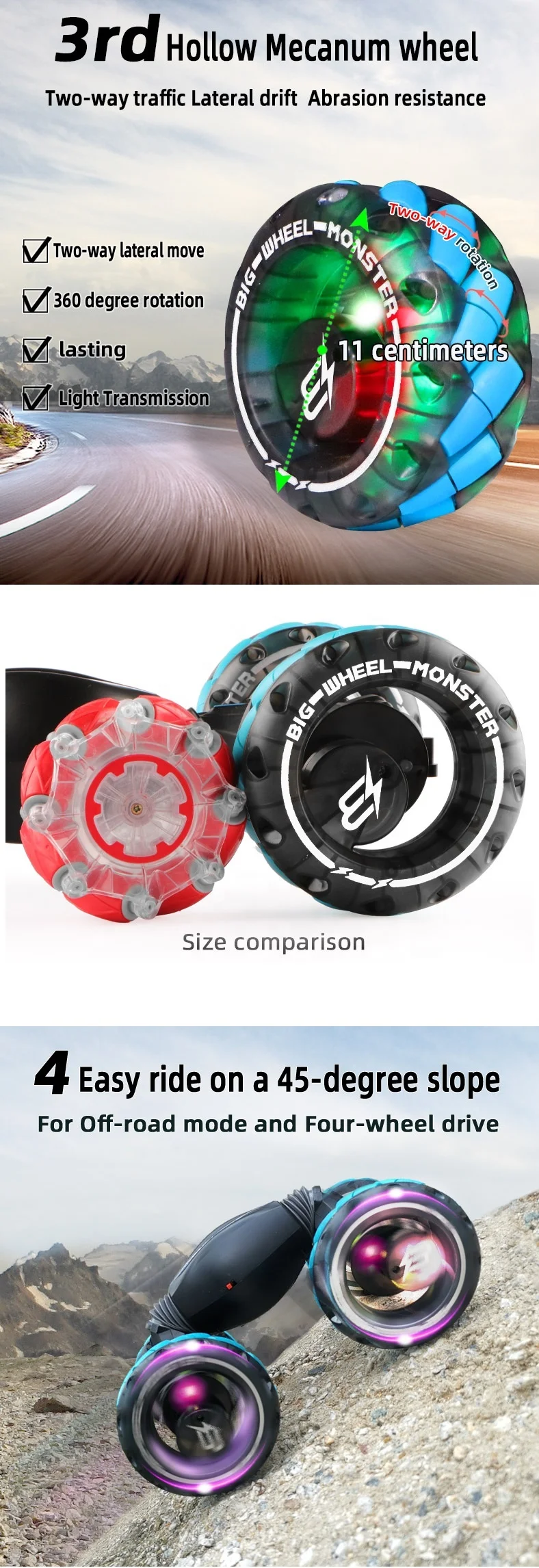 Hot Selling Drift Gesture Double-Sided Stunt Twist car Toy Big Wheel Off-road Remote Control Car Radio Controlled Car