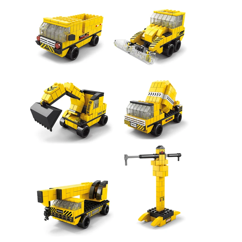 Thousand Pieces Construction Building Blocks, DIY Engineer Toy Bricks