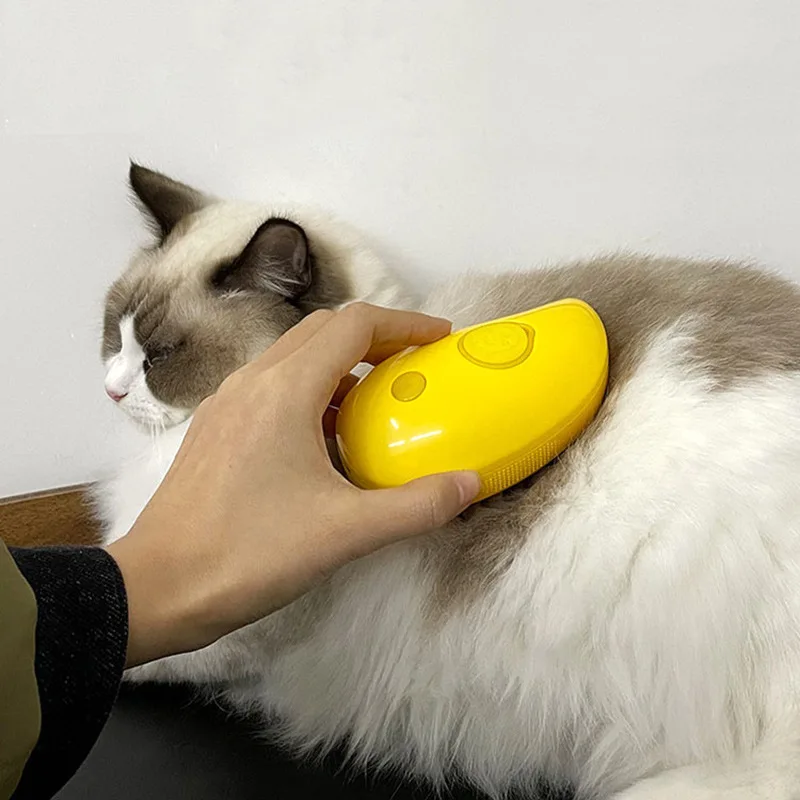 cat grooming brush pet dog 3 in1 hair steamy brush massage hair remover spray dog cat steam brush comb for pet dogs