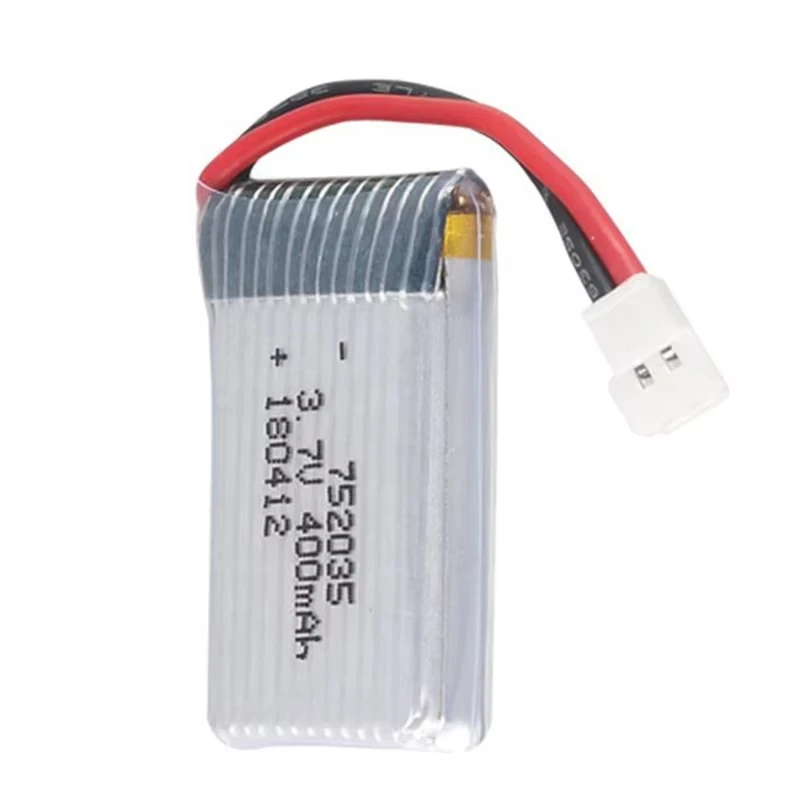 Enerforce 20c 2.96wh 752035 400 мАч 3 7 В 1s Lipo battery для H107 H31 KY101 E33C E33 U816A H6C RC ЗАПАСНЫЕ ЧАСТИ