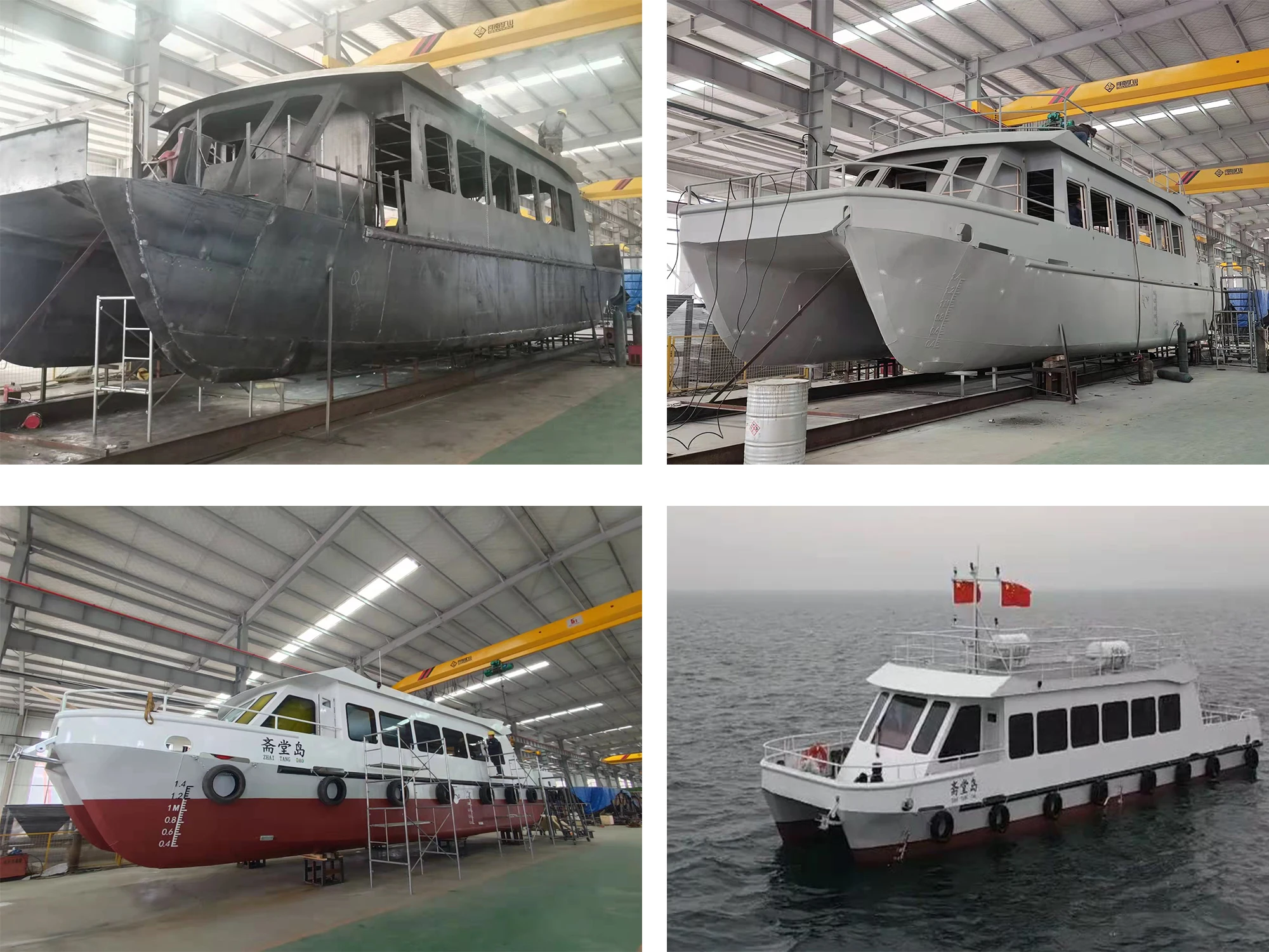 China Aluminum Alloy Catamaran Water Bus Sightseeing Tourist Passenger Boat For Sale