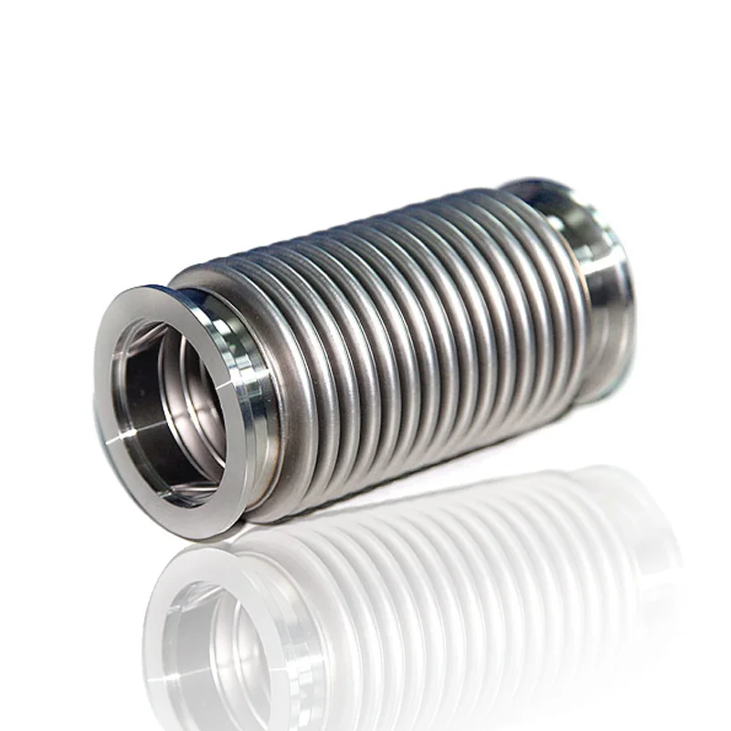 
ISO KF25 Stainless Steel Metal Thin Wall Flexible Expansion Compressible Vacuum flange pipe Bellows 
