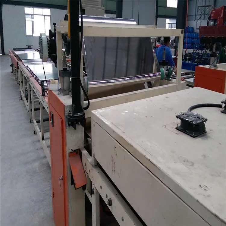 High tech Type Laminated Gypsum Ceiling Tile rightangle edges sealing Making Machine