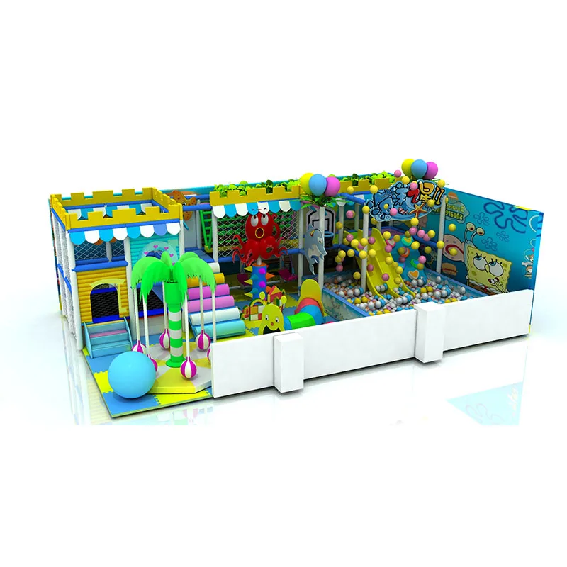 new deign Children Big Slide Sand Pool Ball Pit Soft Play Equipment Set Kids Small Indoor Playground for sell