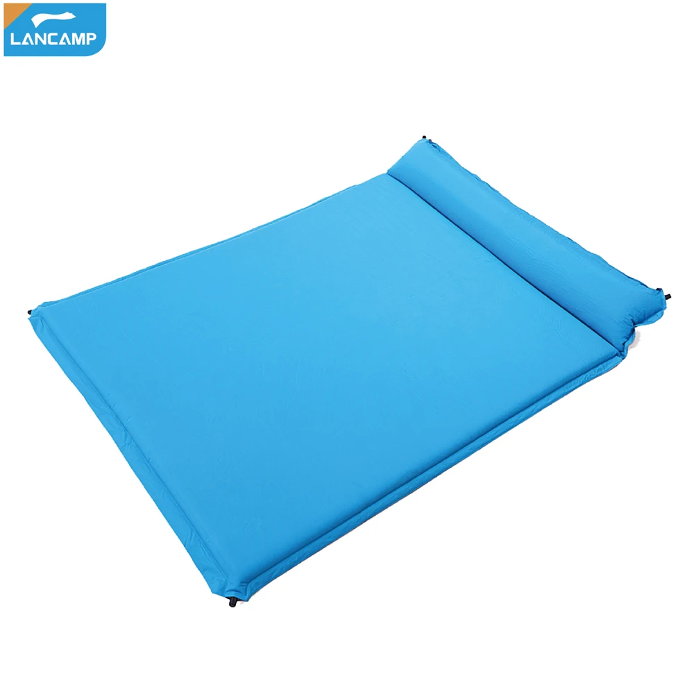 
STOCK Support Samples Sleeping Pad Outdoor Folding Inflatable Beach Camping Air Mattress 