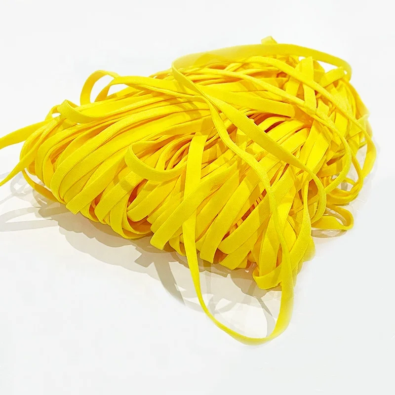 High Quality Disposable Colorful 3mm Earloop Flat Elastic EarLoop