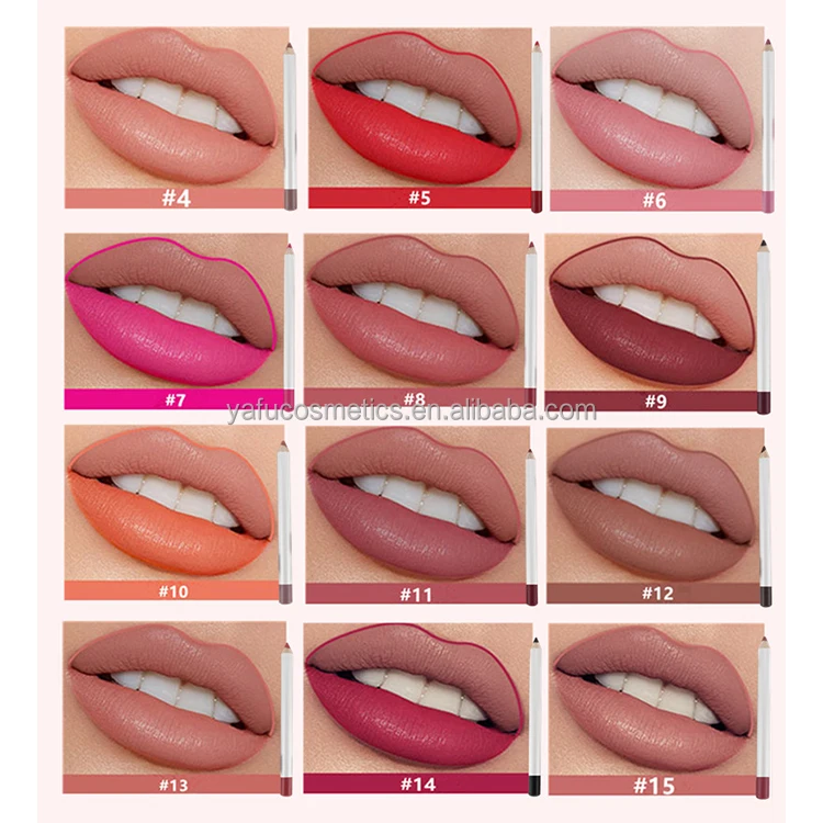 Wholesale Best Price Cosmetics Lipliner Waterproof Long Lasting Nude Vegan Lip Liner Pencil