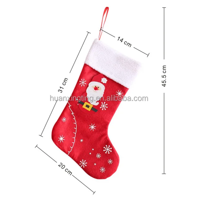 Hot Selling Santa Claus Style Christmas Socks Cute Knitting Items Red Decorations Ornaments and Gifts