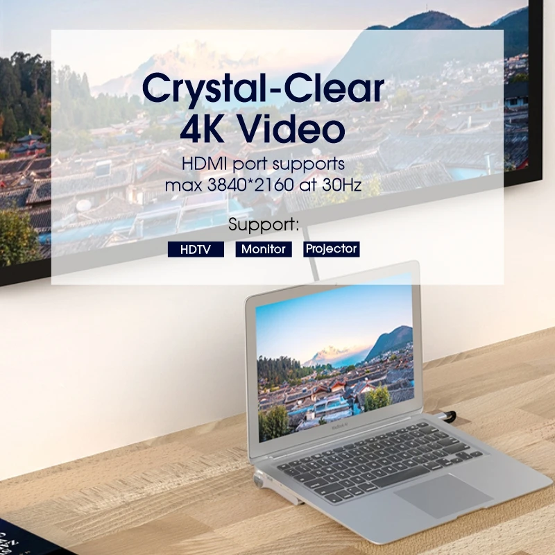 11 in 1 USB Hub Laptop Docking Station USB 3.0 Hub HDTV VGA PD Charging SD TF Card Reader Type C Converter Hub