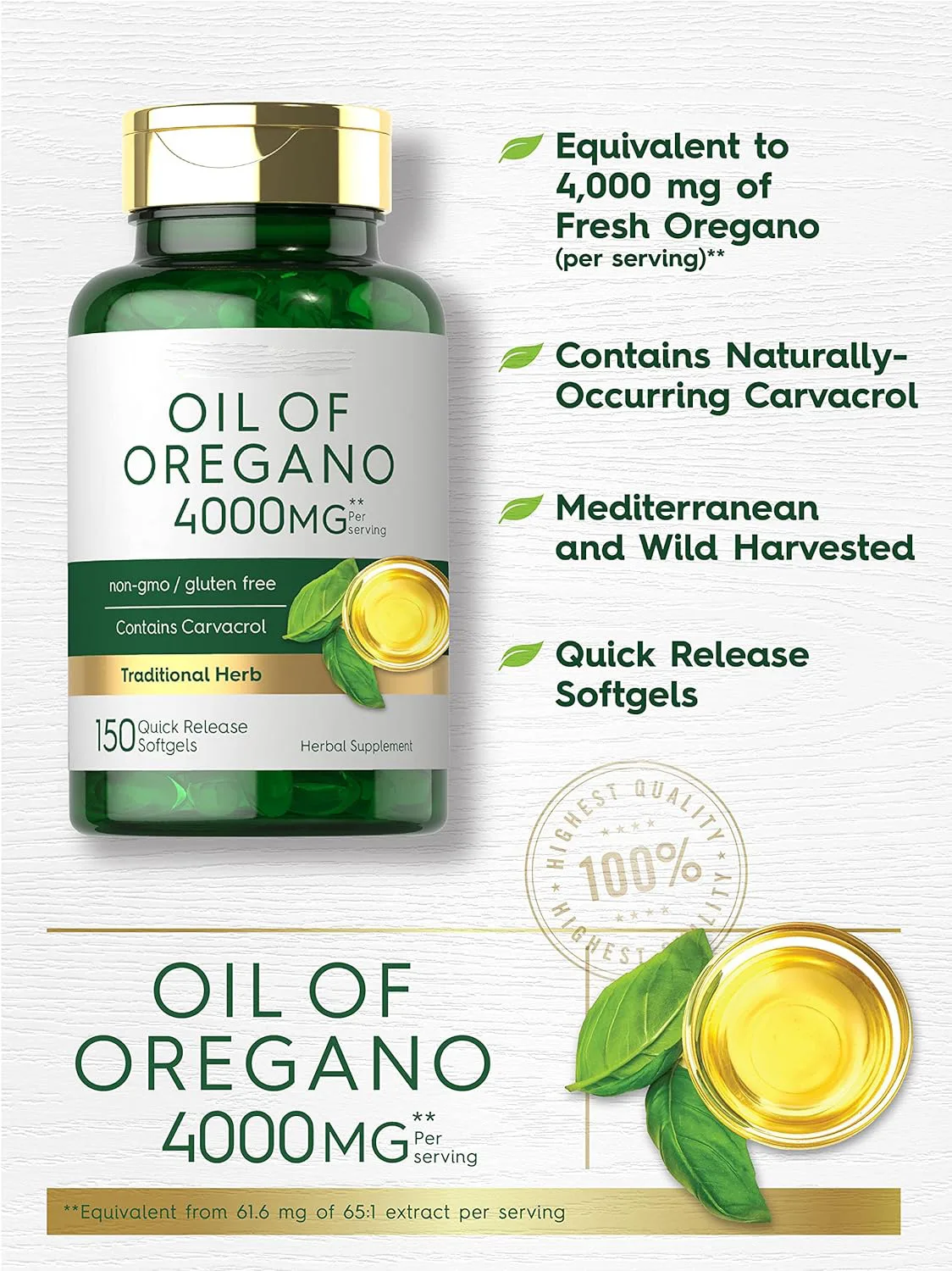 OEM/ODM/OBM 100% Pure Natural Organic Oregano Oil Capsules Non-GMO And Gluten Free Oregano Oil Softgel Capsules Immune Booster
