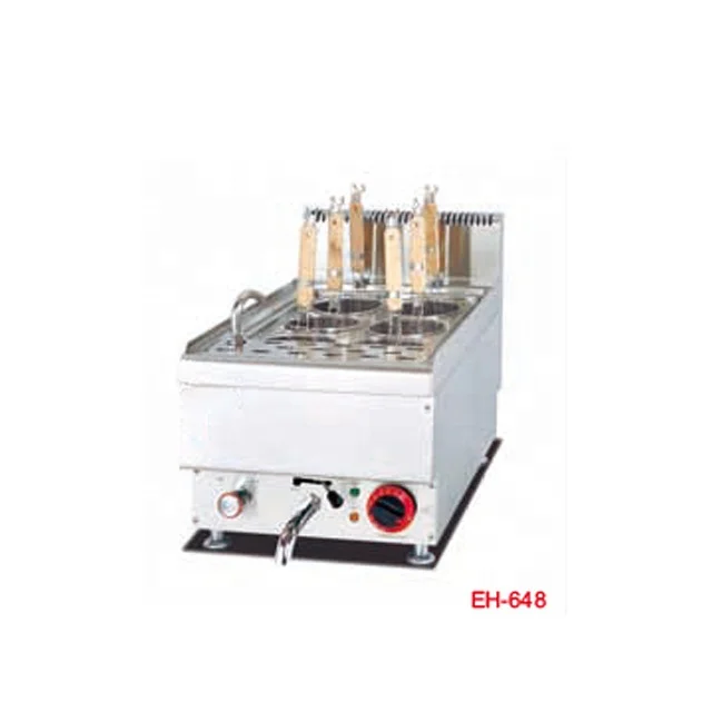 Popular Counter Top Gas Pasta Cooker/Commercial Noodle Cooker with 6 Baskets/Gas Pasta Cooker