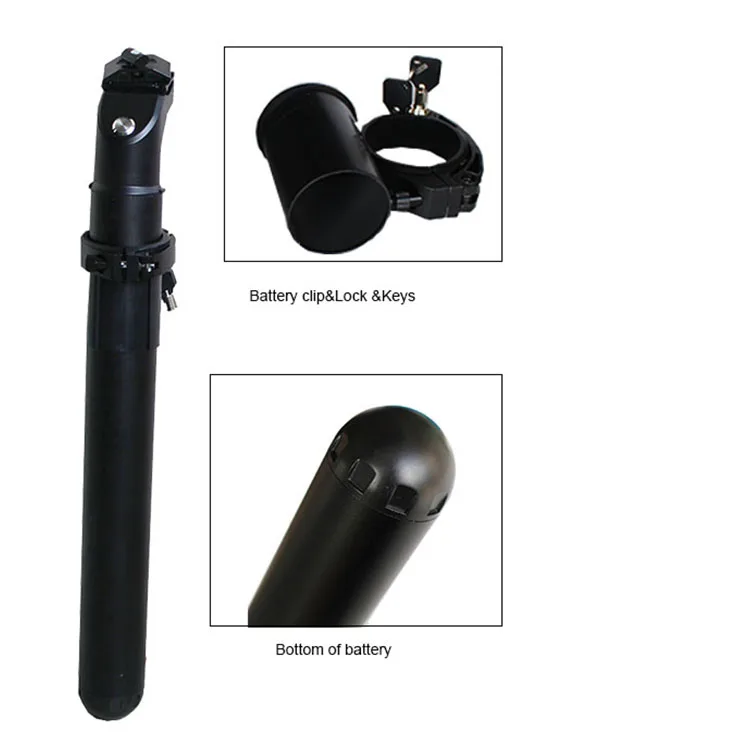 36V 5Ah 6Ah Battery in Seat Post Electric Bike Battery Bicycle Lithium Ion AKKU Batteries