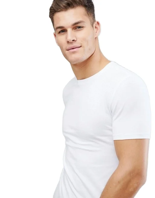 Wholesale Mens Pima Cotton Slim Fit Crew Neck Custom Printed T shirt