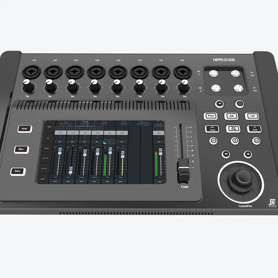 S-TRACK Digital Mixer HIPPO D1608 16 Analog Inputs with Low Background Noise and Adjustable Multi-Function Parameters