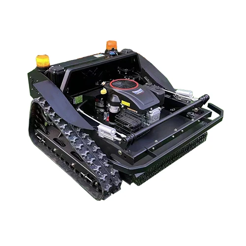 Lawn Mower Robot Remote Mower with Gasoline Engine Remote Control with Rubber Track