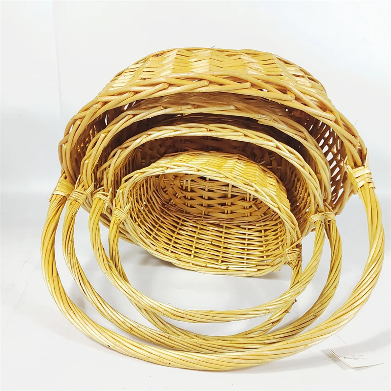 China Cheap Willow Basket Willow Storage Basket for Vegetables & Fruits