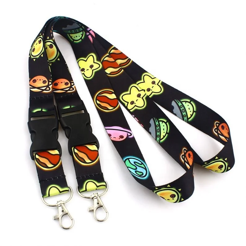 Custom Polyester Keychain Children Love Disneyer Lanyards