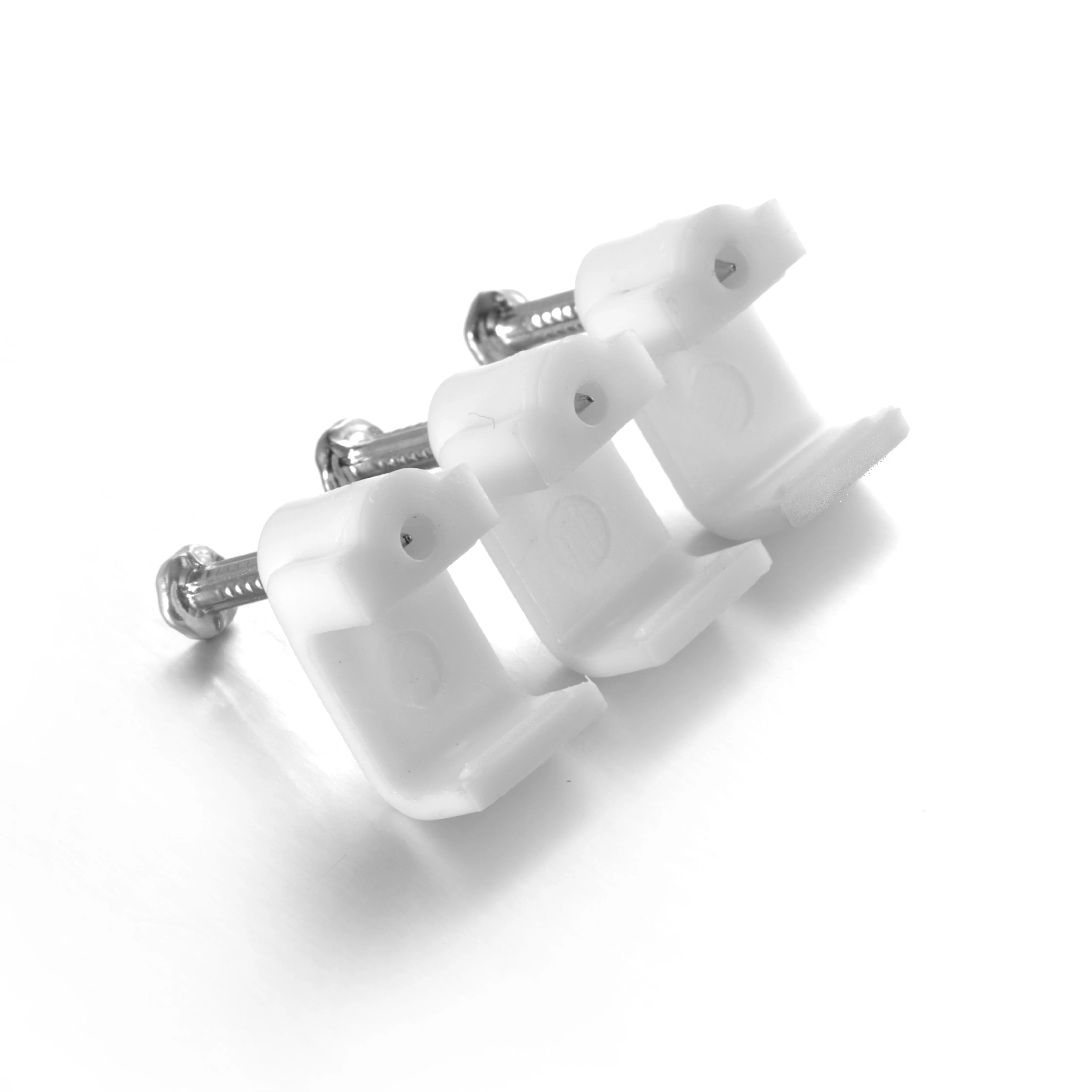 cable clips for twin flat cables ,with concrete nails ,round type 4mm-16mm