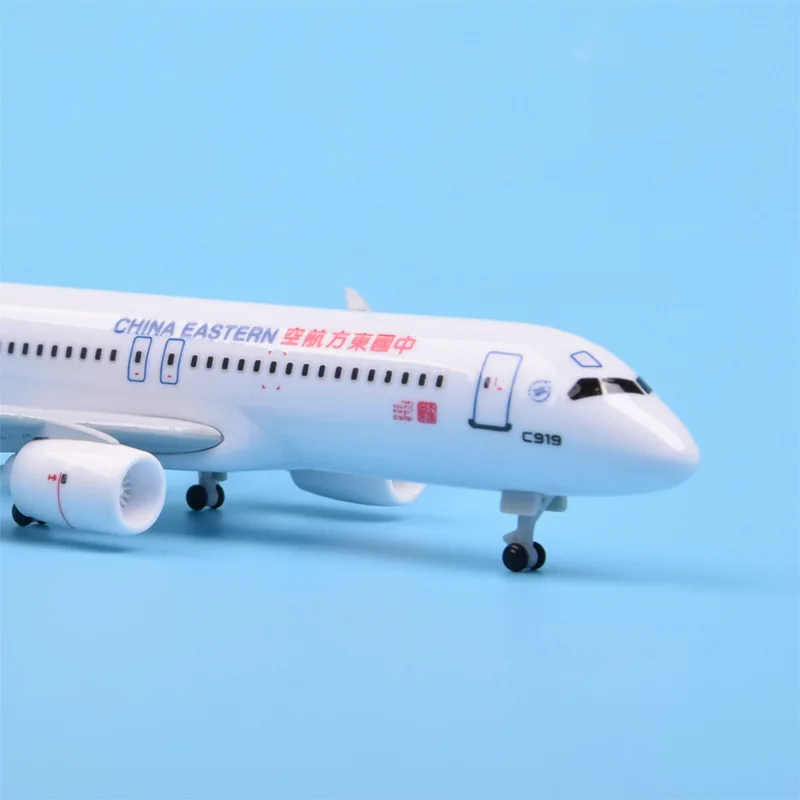 20cm china eastern Airlines C919 Scale Alloy Aircraft Model Plane with Landing Gear