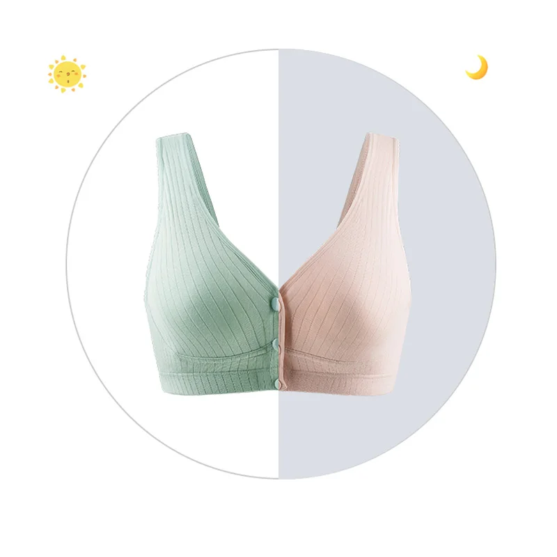 Front Open Button Breastfeeding Underwear Postpartum Free Hand Breast Pump For Pregnant Breastfeeding Bra