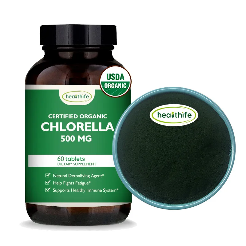 Organic Chlorella Vulgaris Powder Tablets, Chlorella