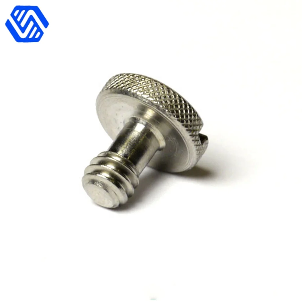 Camera tripod parts Wholesale stainless steel hidden camera screw 1/4 3/8inch d ring DSLR camera mounting screw