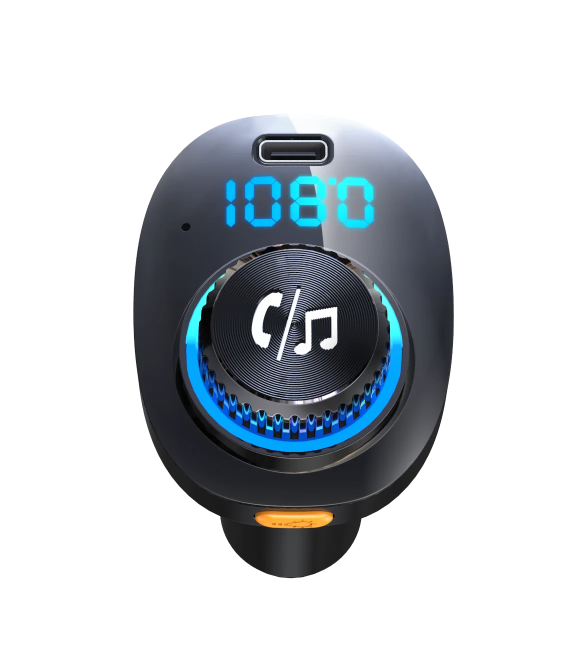 BT FM Transmitter BT 5.0 Car Adapter Handsfree Call Car Charger with Fast Charge 7 LED RGB Dual USB Port Charger