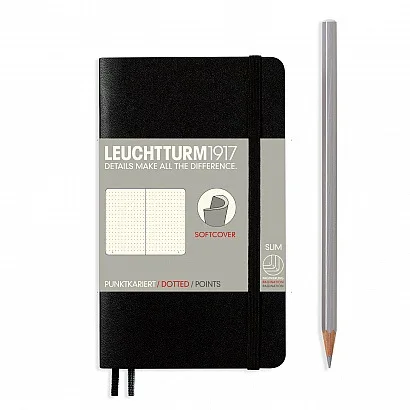 Authentic German Lighthouse Soft Leather Laptop Black Colored Classic Series Notebook