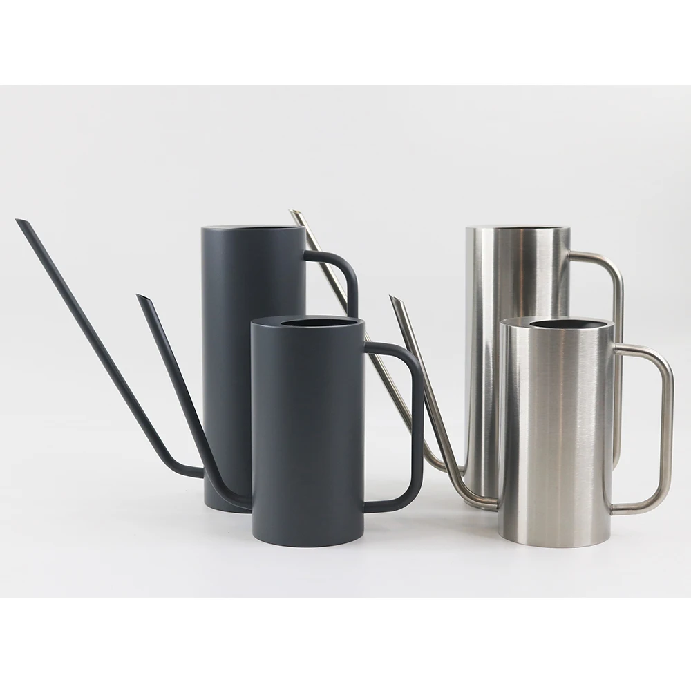 Современный стиль цилиндр для полива банок для душа на открытом воздухе из нержавеющей стали длинный полив кувшин наборы