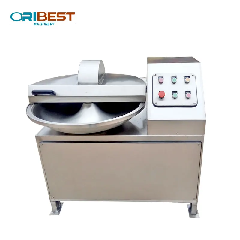 Hot Selling Two Pot Speed Small Bowl Cutter Chopper Machine Beef Meat Chopper Machine Meat Bowl Cutter For Meat And Vegetables