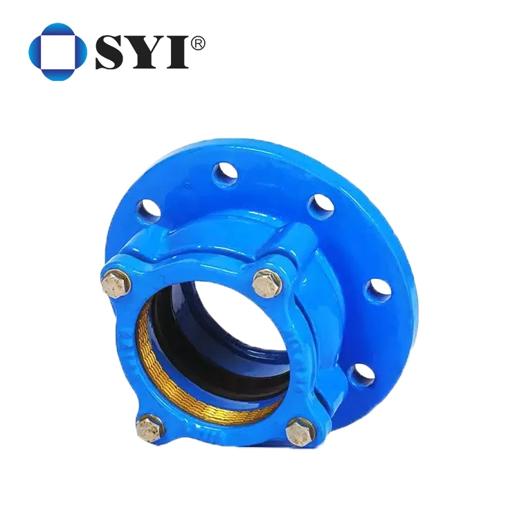 Large Diameter PE Restraint Flange Adaptor With Brass Thrust Ring