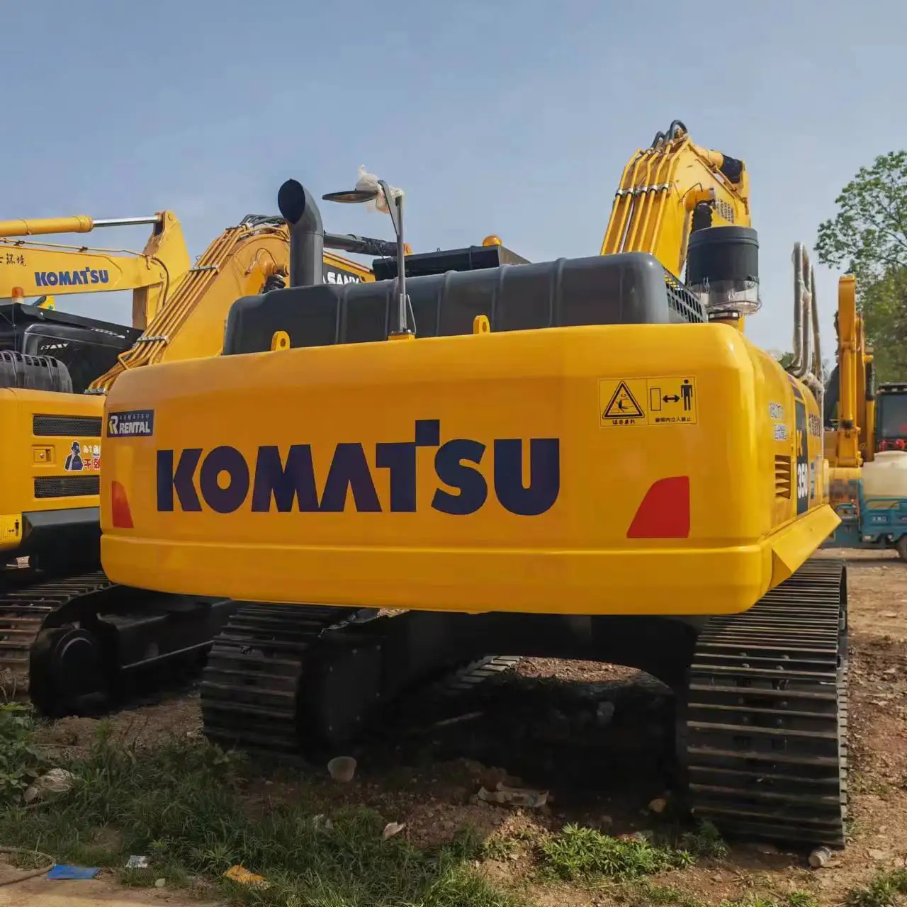 35ton good condition cheap price original paint crawler KOMATSU 350 used excavator