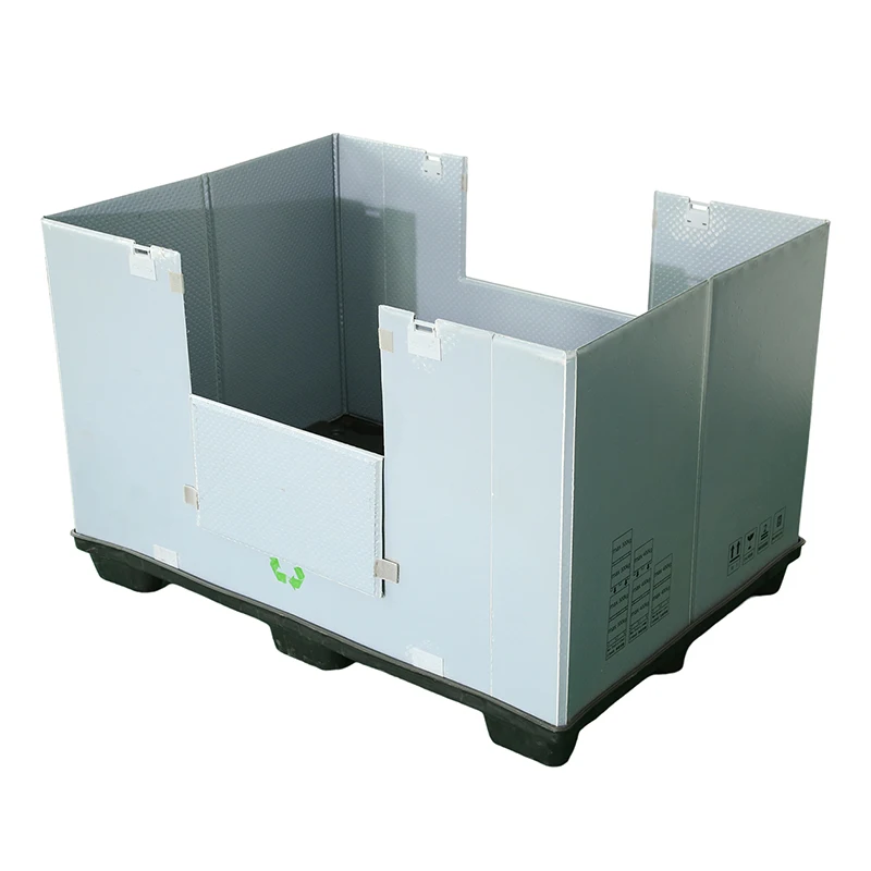 Large Reusable Bulk Stackable Container Plastic Corrugated Cardboard Shipping Sleeve Pallet Box for Sale