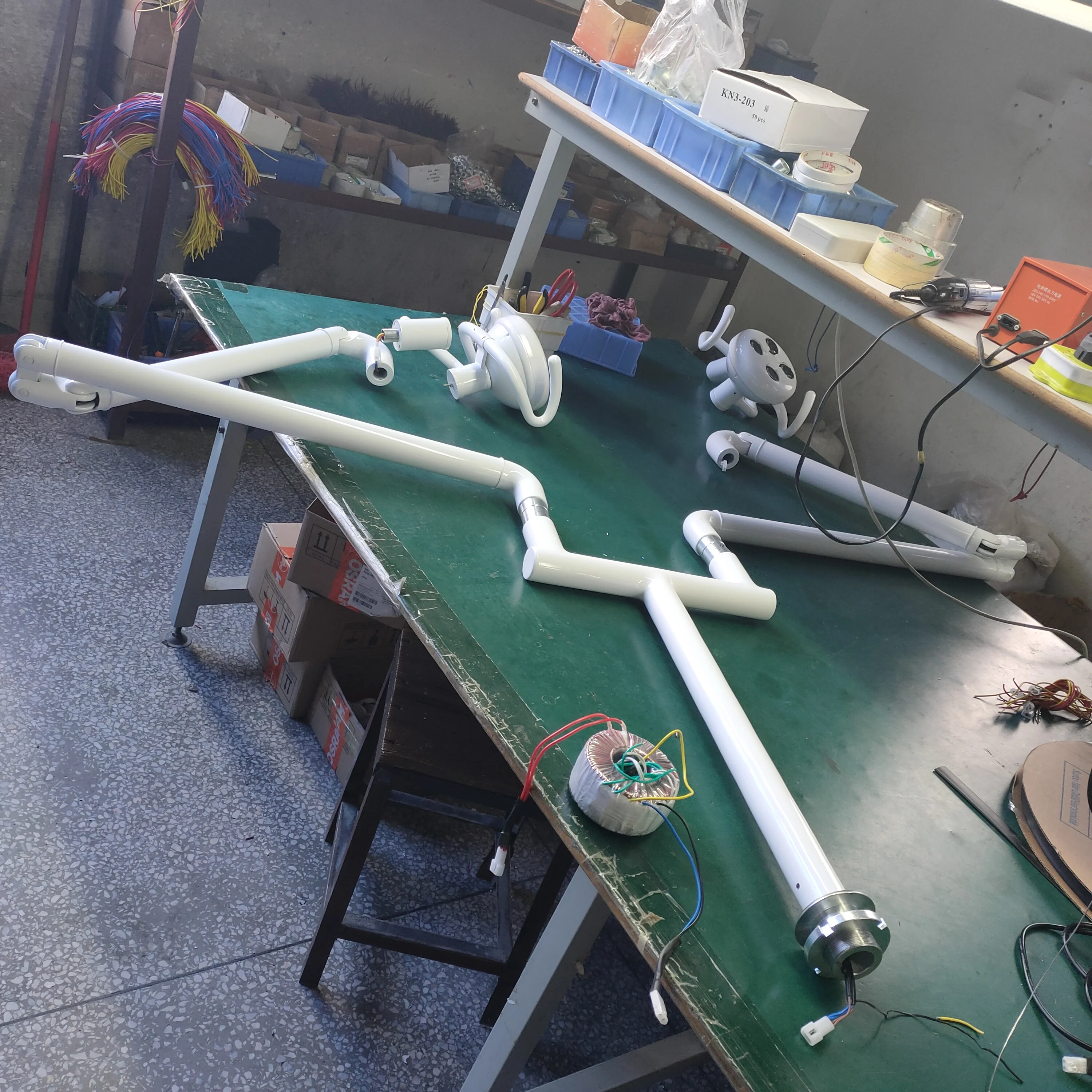 Dental Double flex arm for dentist operating microscope dental operating lamp light chair