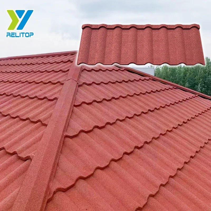 Newest Building Construction Materials Stone Coated Metal Roof Tiles Pricehighly weather resistance ability 50 years warranty