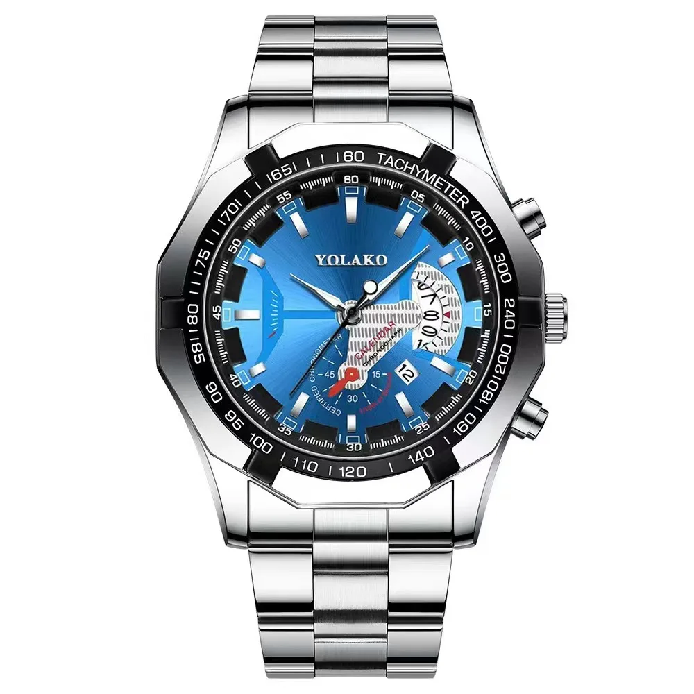 Factory Direct Sale Novelty Top Brand New Arrival Customize Multifunction Chronograph Men Quartz Watches Stainless Steel Band 82