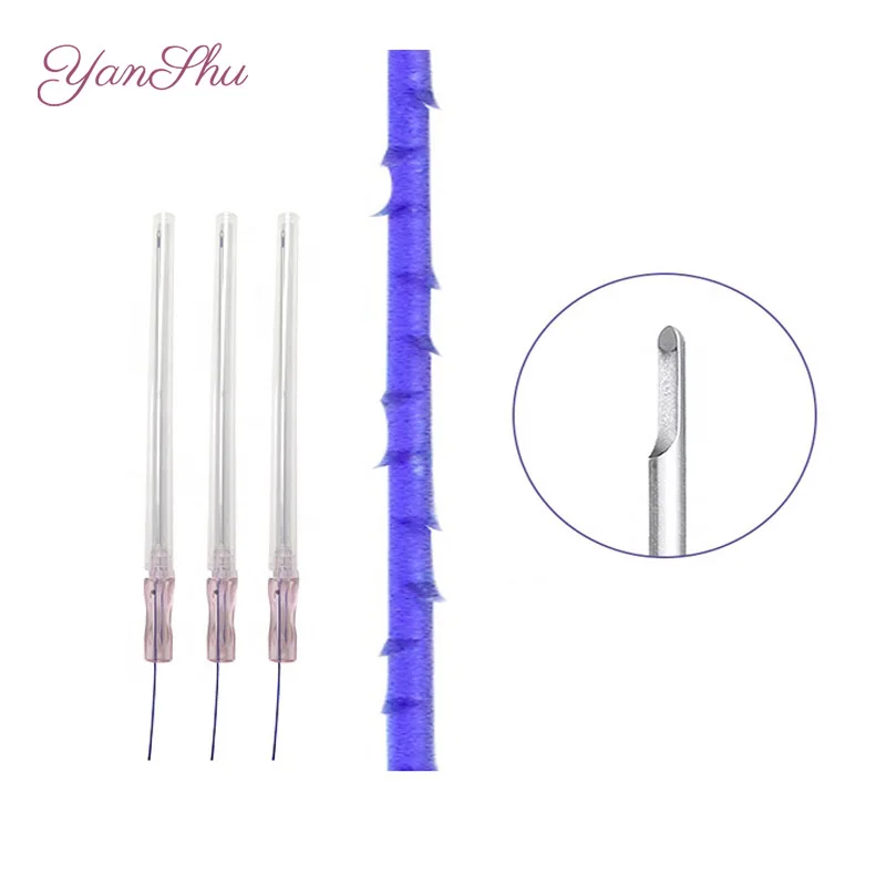 
korea pdo thread lift cog 4-1 21G*60mm line carving large v-line lifting compact serrated line lift body skin 