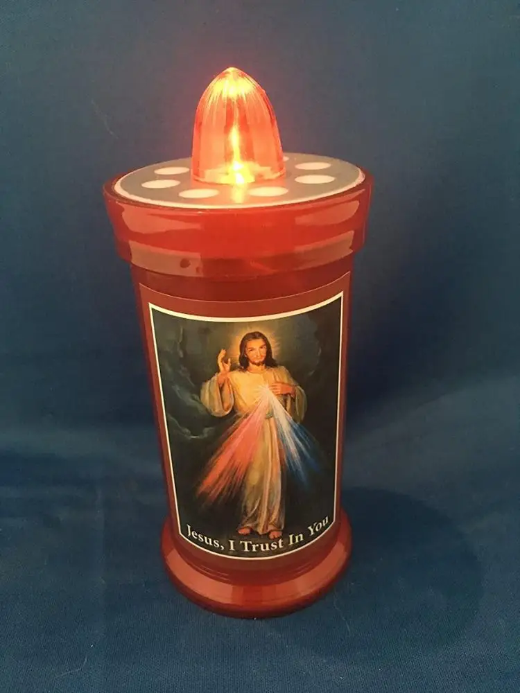 
Wax Artificial Recycled led grave candle IP44 waterproof votive memorial LED candles 