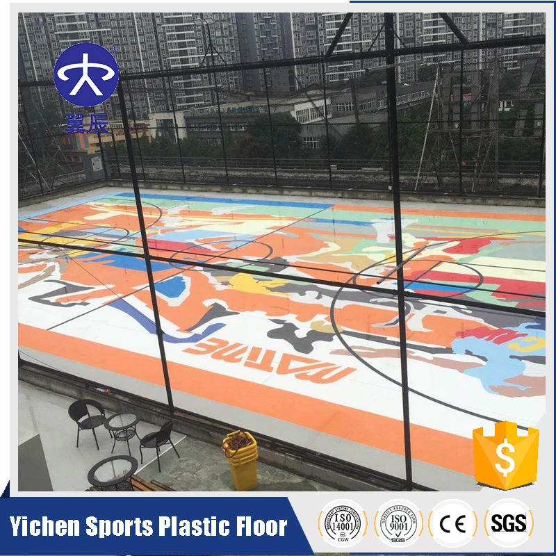 Function customization PVC vinyl flooring roll for basketball court