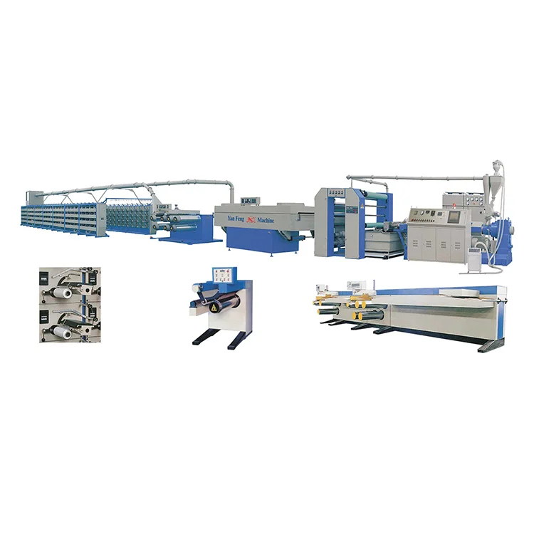 High Quality High-speed PP Woven Bags Making Machine Plastic Flat Film Extruder Line HDPE LLDPE Yarn Extrusion Line