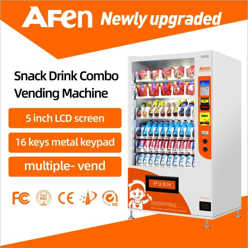  AFEN hot sell automatic snack drink smart cheap combo baverage vending