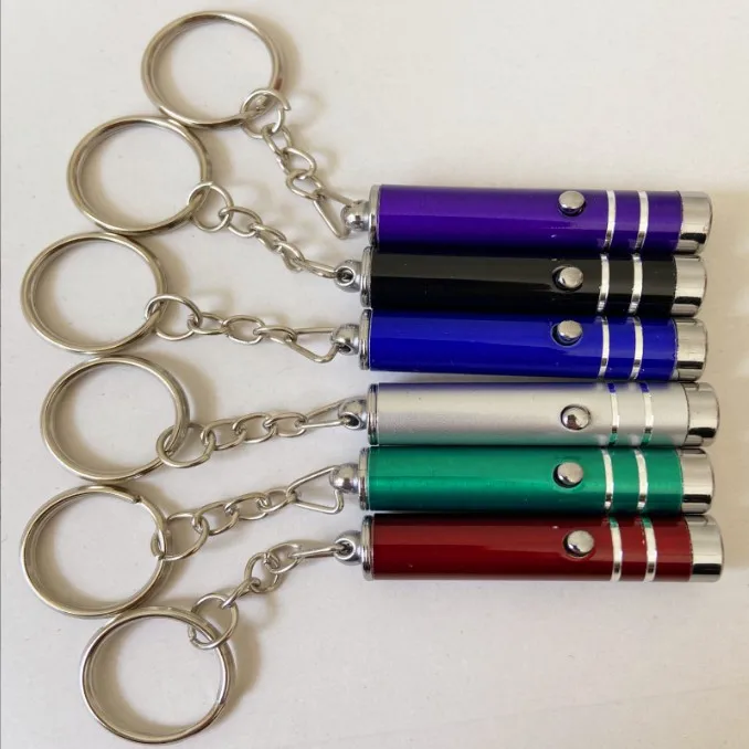 Aluminium Alloy Waterproof 395nm UV Key Ring Pocket Lights Battery Powered Key Chain EDC LED Mini Flashlight