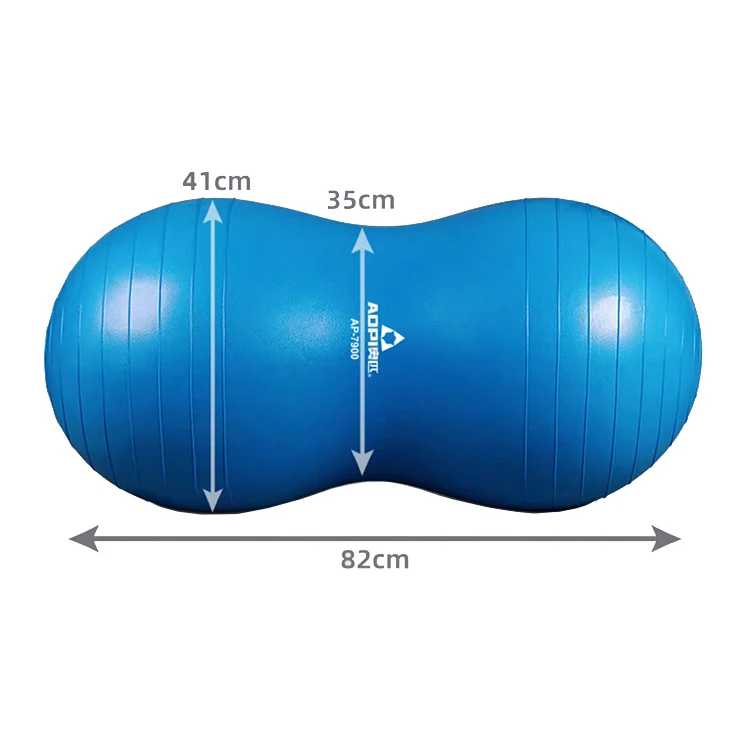 fitness balance training pvc peanut shape massage ball sports explosion proof yoga ball peanut shaped yoga ball