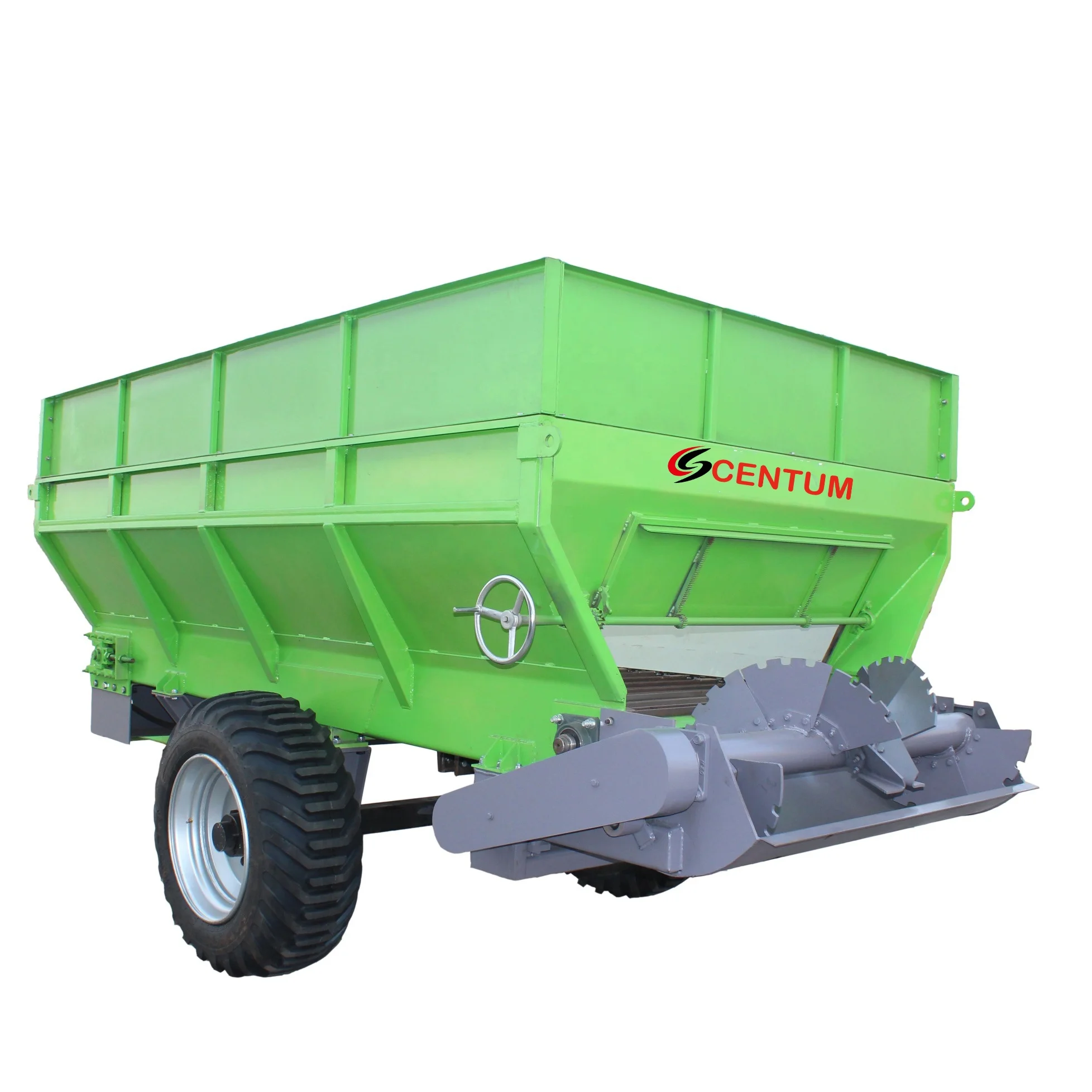 Organic Manure Muck Spreaders Fertilizer Spreading Machinery Tractor 5CBM One Shaft Horizontal Adapter